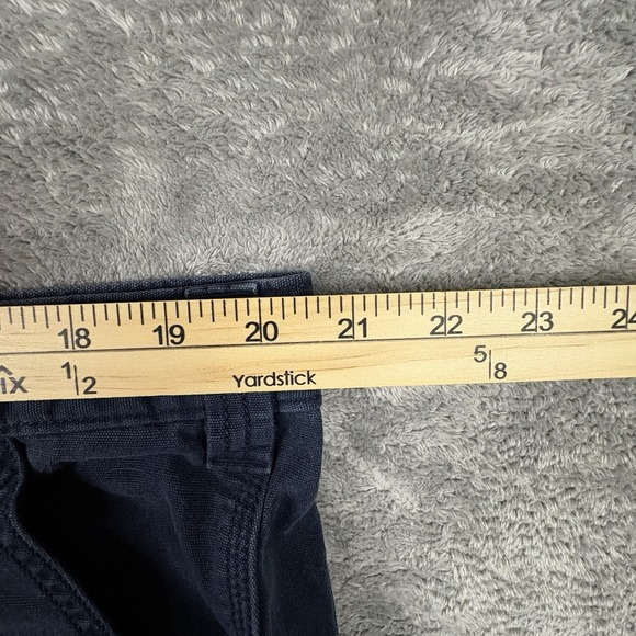 Carhartt Men's 42x30 Navy Relaxed Fit Stretch Canvas Utility Work Pants SEE DESC - Picture 8 of 11